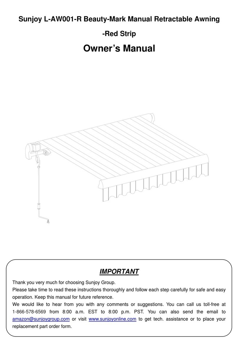 Sunjoy L-AW001-R User manual