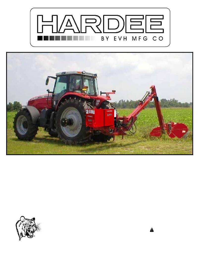 EVH MFG HARDEE HR2360 Operator and  maintenance manual