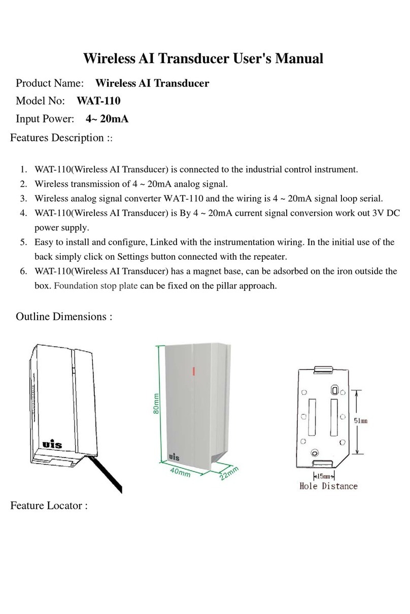 UIS WAT-110 User manual