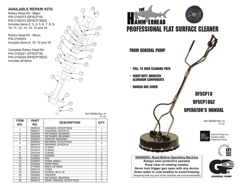 Hammerhead DCFSCP18 Operator's manual