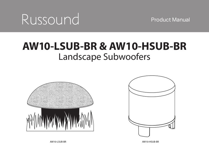 Russound AW10-HSUB-BR product manual