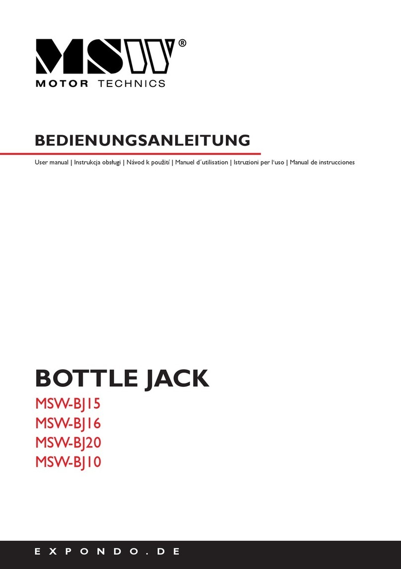 MSW Motor Technics MSW-BJ15 user manual