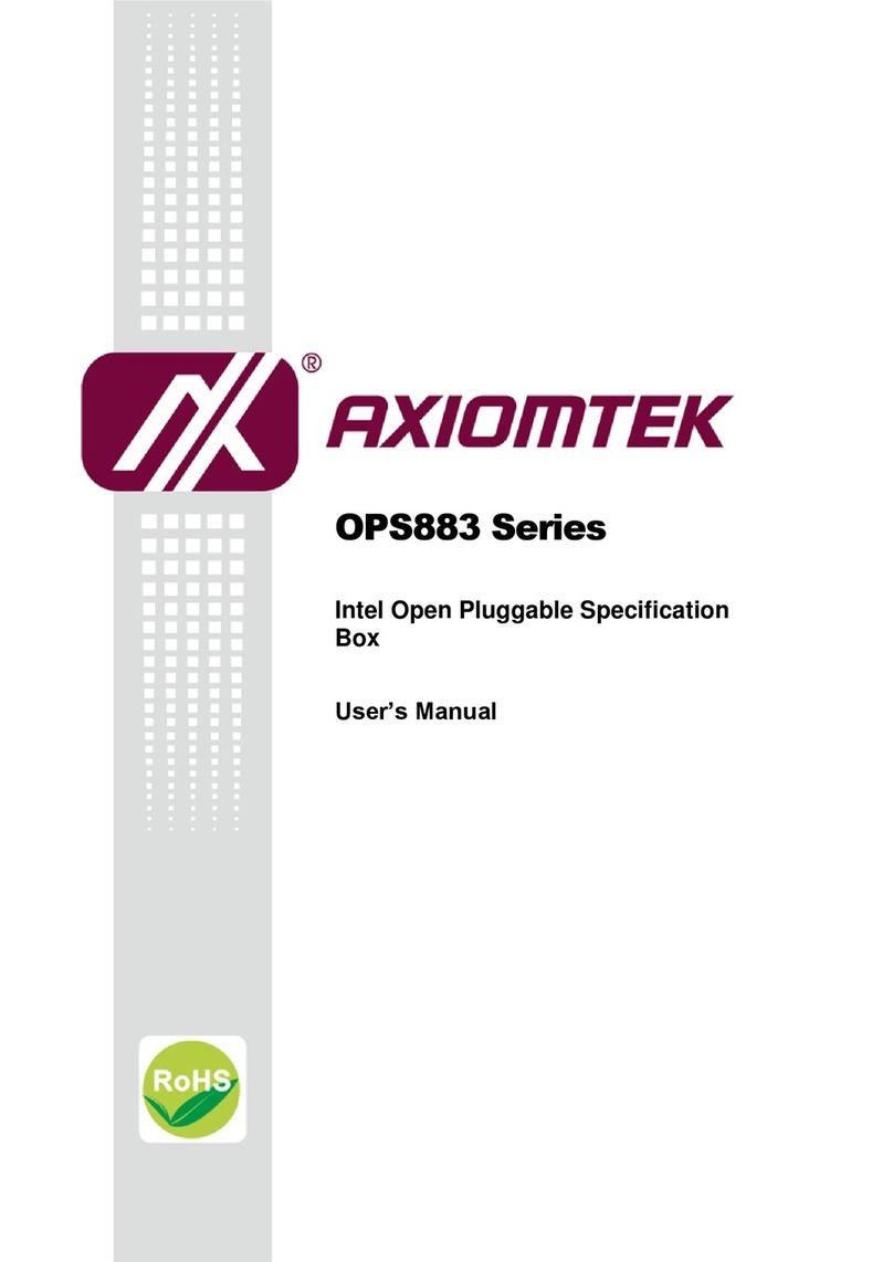 AXIOMTEK OPS883 Series User manual