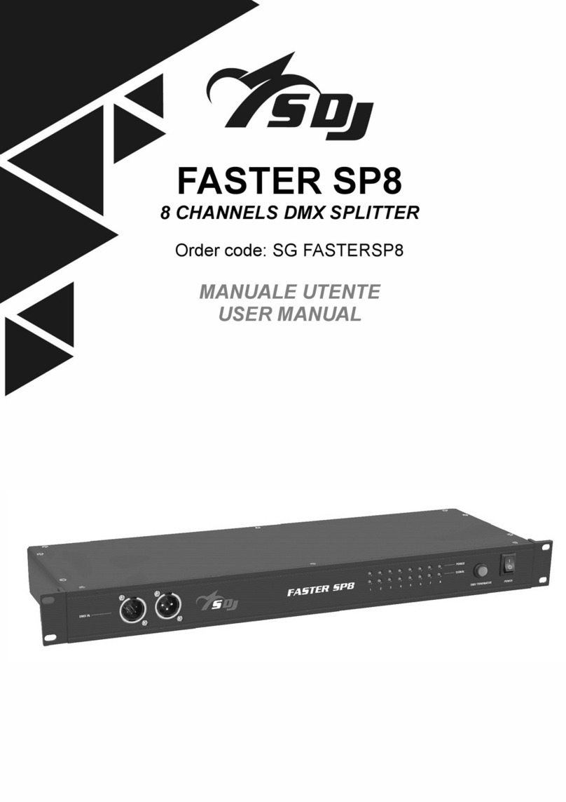 SDJ FASTER SP8 user manual