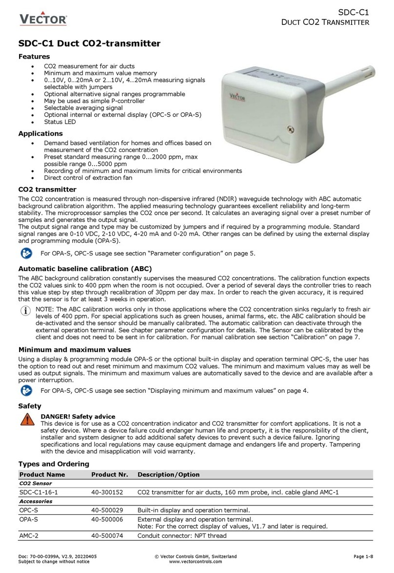 Vector SDC-C1 quick start guide