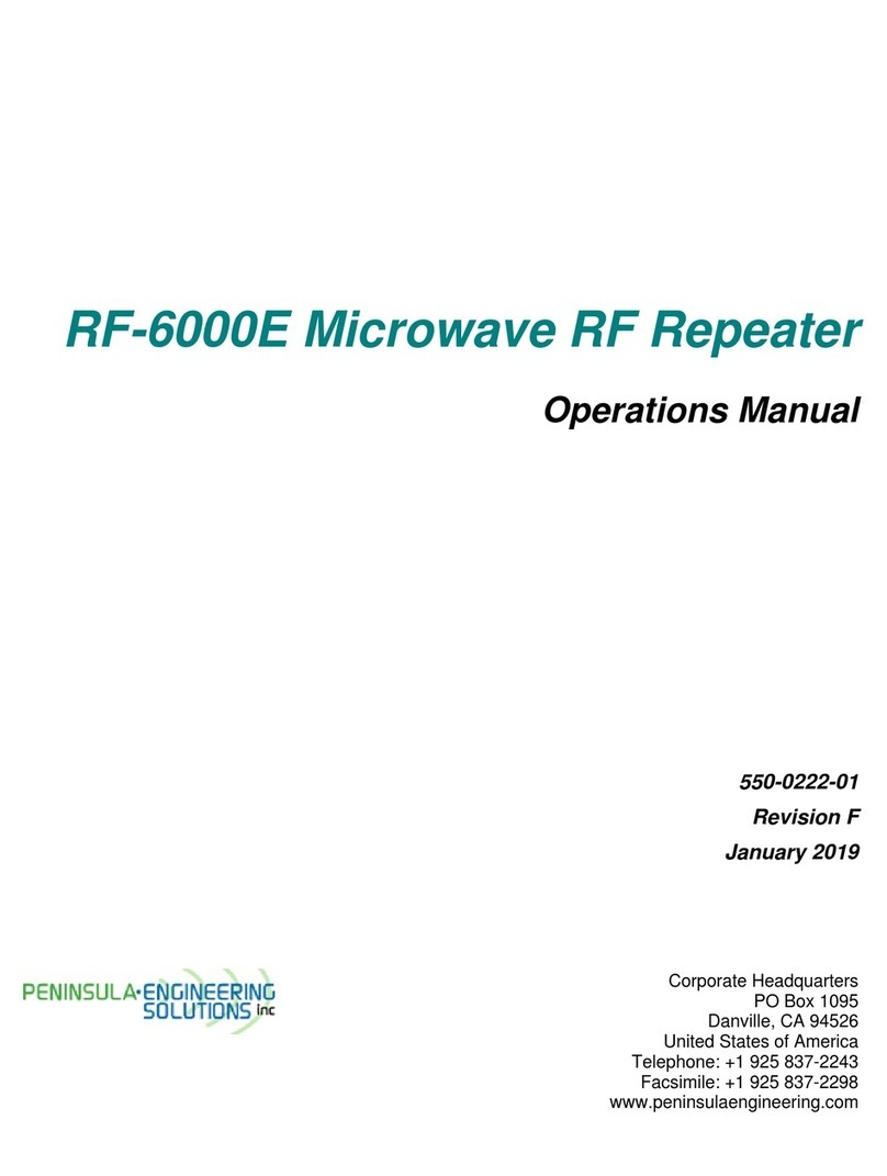 Peninsula Engineering Solutions RF-6000E User manual