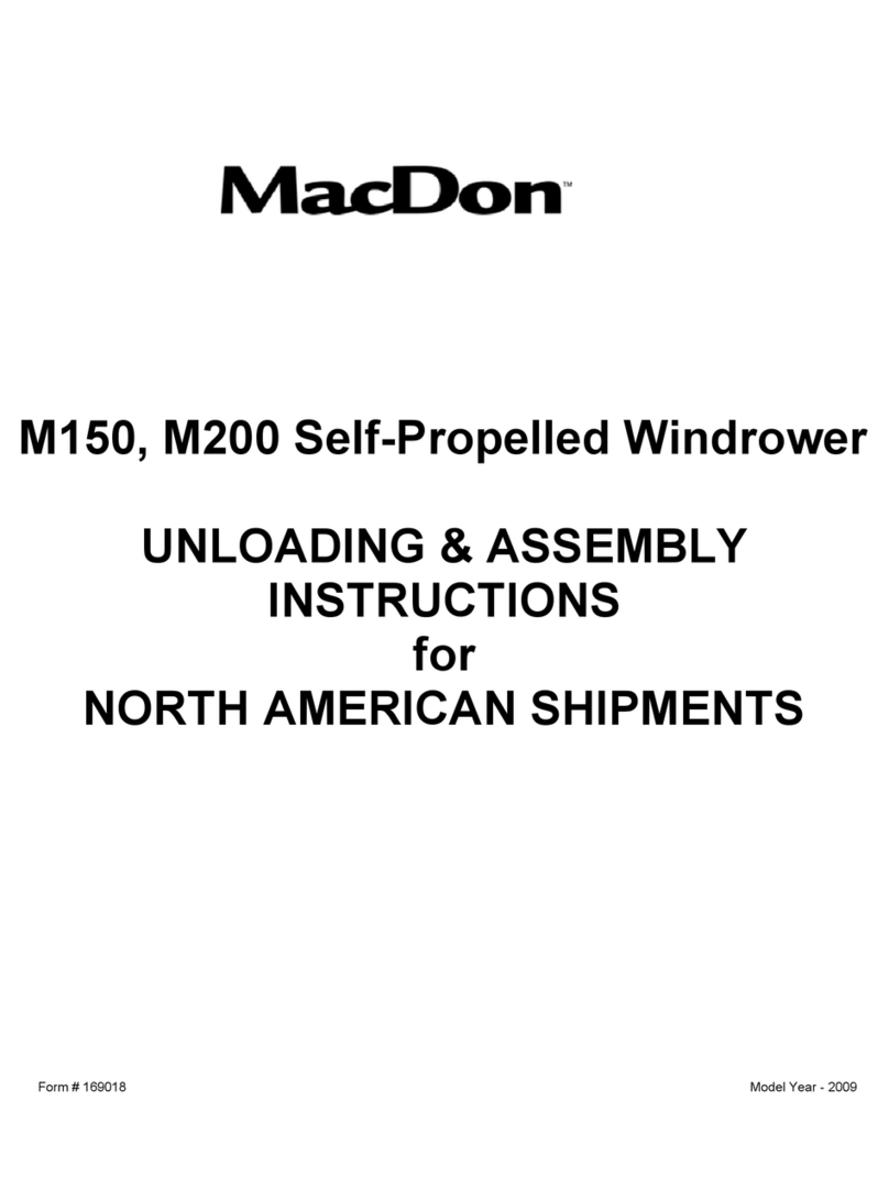 MacDon M150 Assembly instructions