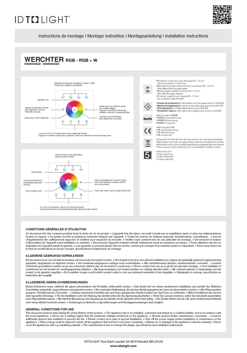 IDTOLIGHT WERCHTER ID836004ZZZ installation instructions