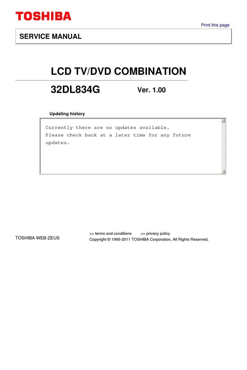 Toshiba 32DL834G User manual Toshiba 32DL834G User manual