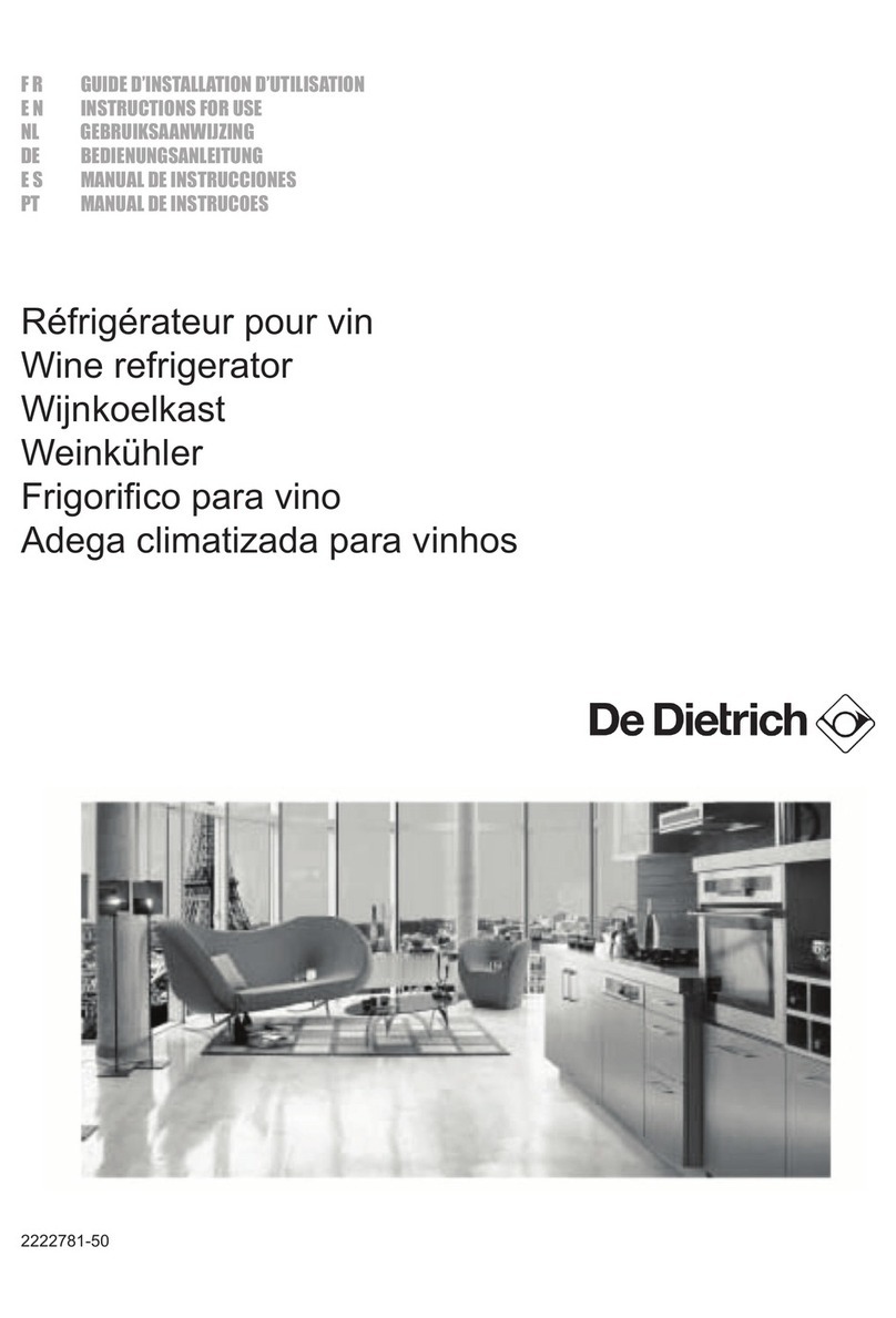 DeDietrich DWS750JE Instructions for use