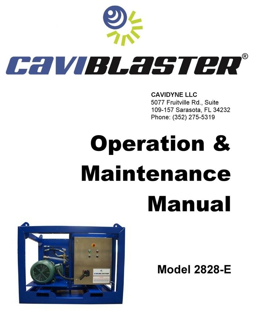 Caviblaster 2828-E Operation & maintenance manual Caviblaster 2828-E Operation & maintenance manual