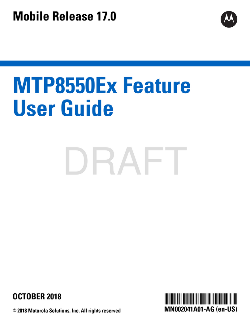 Motorola MTP8550E Series User manual