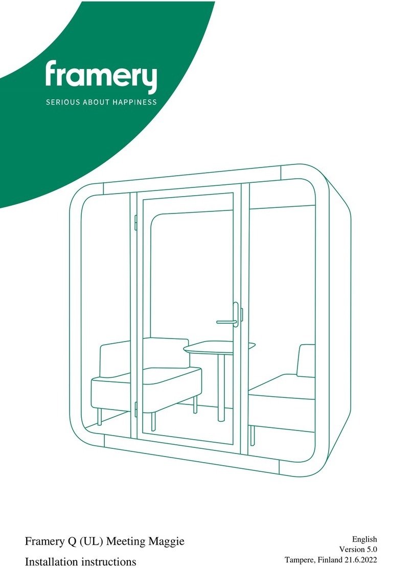 Framery Q installation instructions