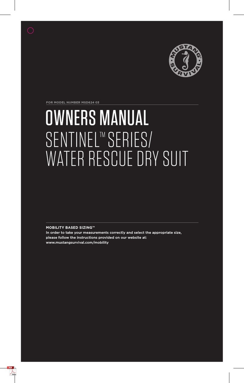 Mustang Survival SENTINEL MSD624 03 owner's manual