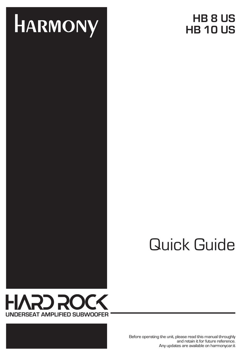 Harmony HARD ROCK HB 8 US DSP User manual