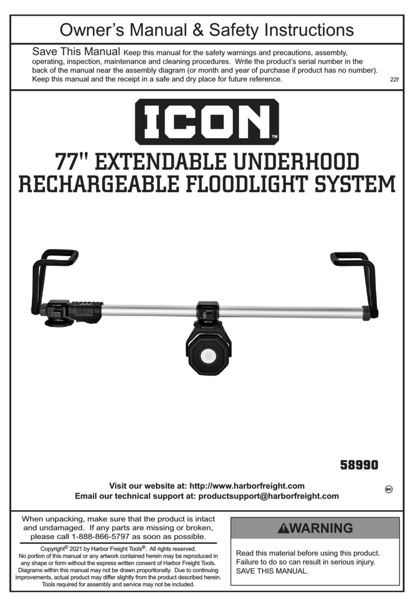 ICON 58990 Owner's manual & safety instructions