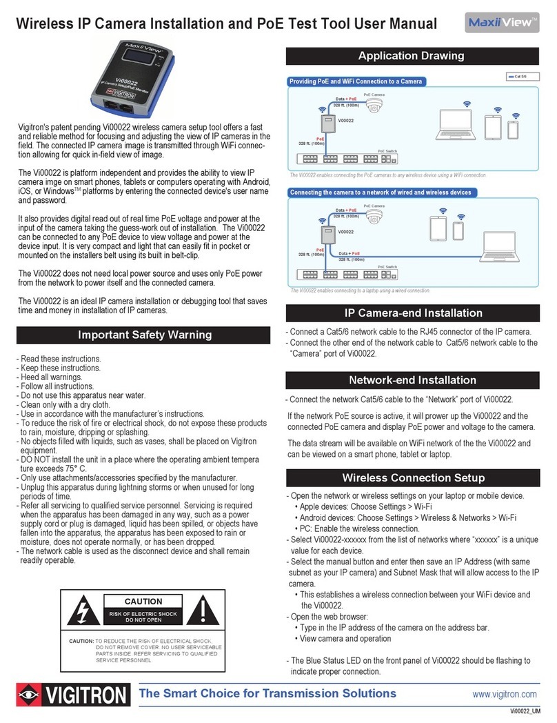 Vigitron MaxiiView Vi00022 User manual