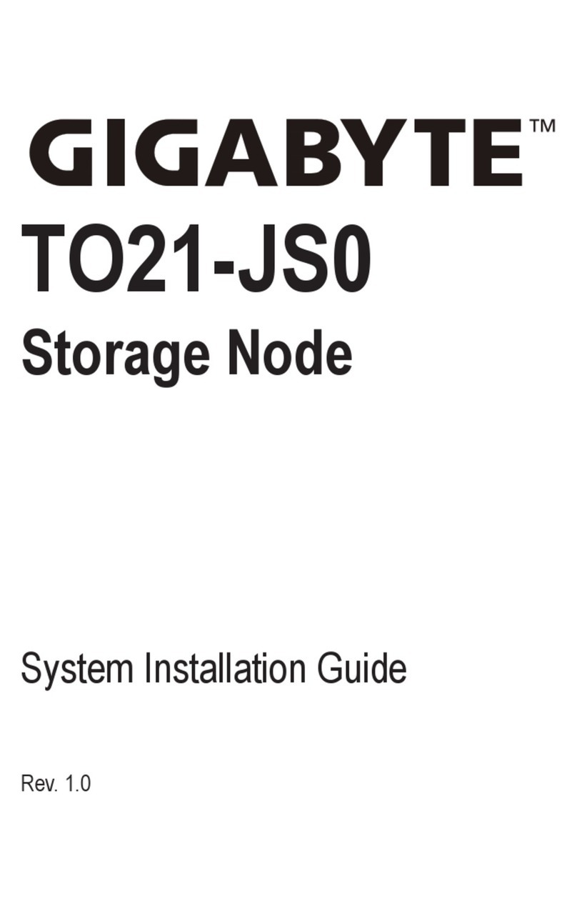 Gigabyte TO21-JS0 System installation guide