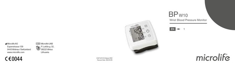 Microlife BP W10 User manual