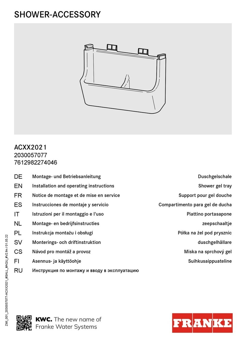 Franke ACXX2021 User manual Franke ACXX2021 User manual