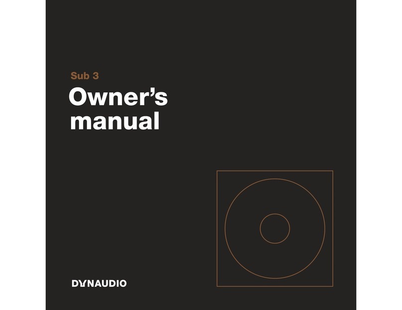 Dynaudio Sub 3 User manual