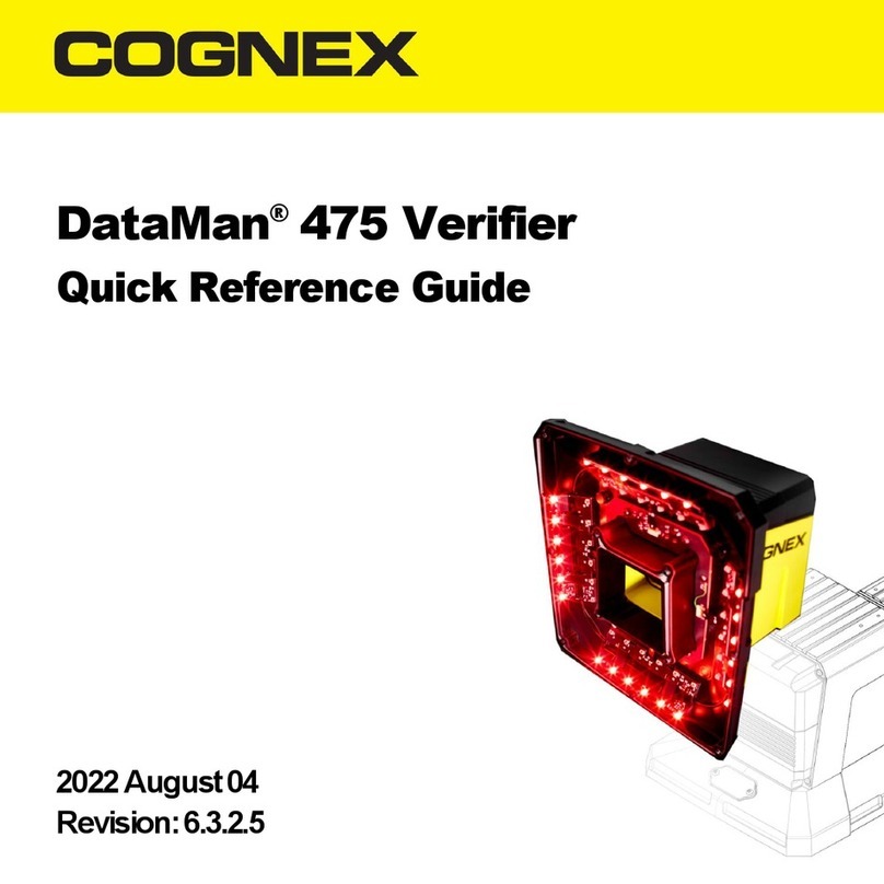 Cognex DataMan 475 Verifier Quick reference guide