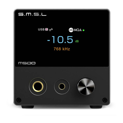 SMSL M500MKIII User manual