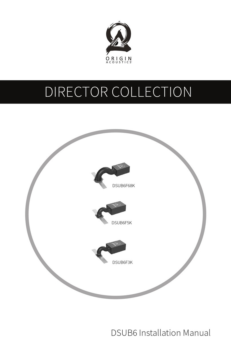 Origin Acoustics DSUB6 installation manual