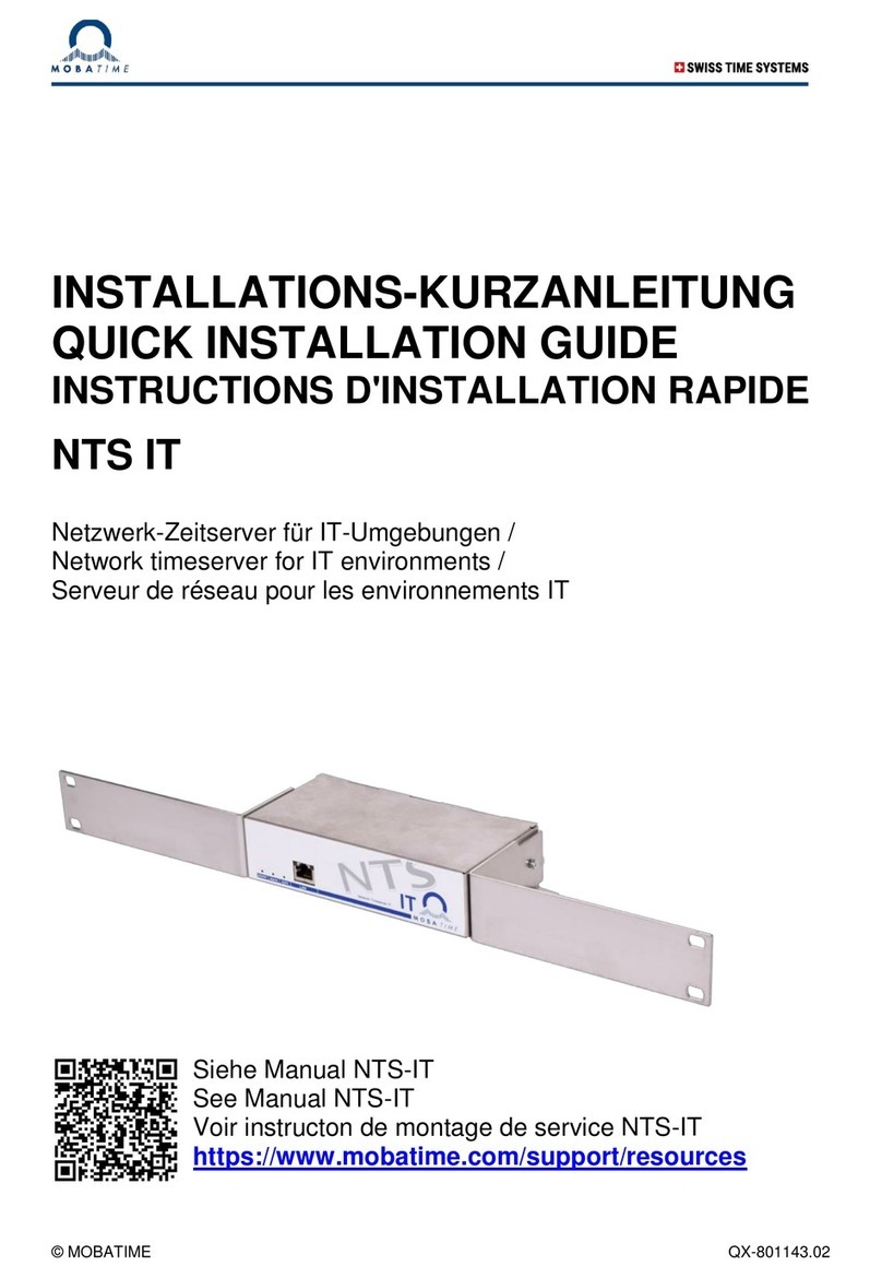 Mobatime NTS IT User manual