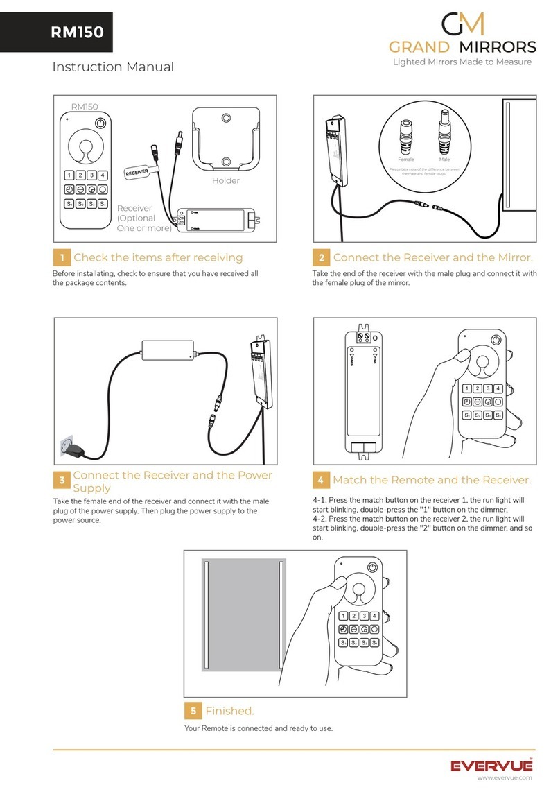 Grand Mirrors RM150 instruction manual