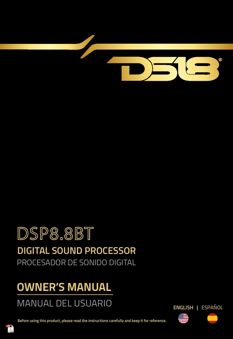 DS18 DSP8.8BT owner's manual