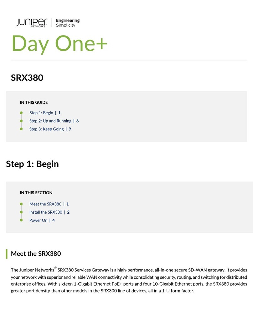 Juniper Day One Plus SRX380 manual