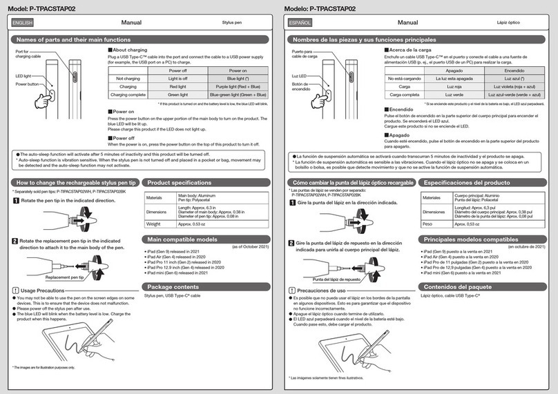 Elecom P-TPACSTAP02 manual