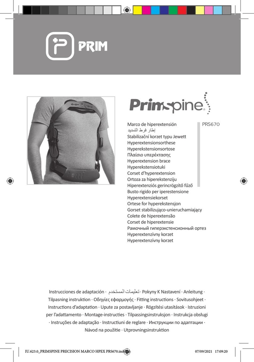 Prim Primspine PRS670 Fitting instructions