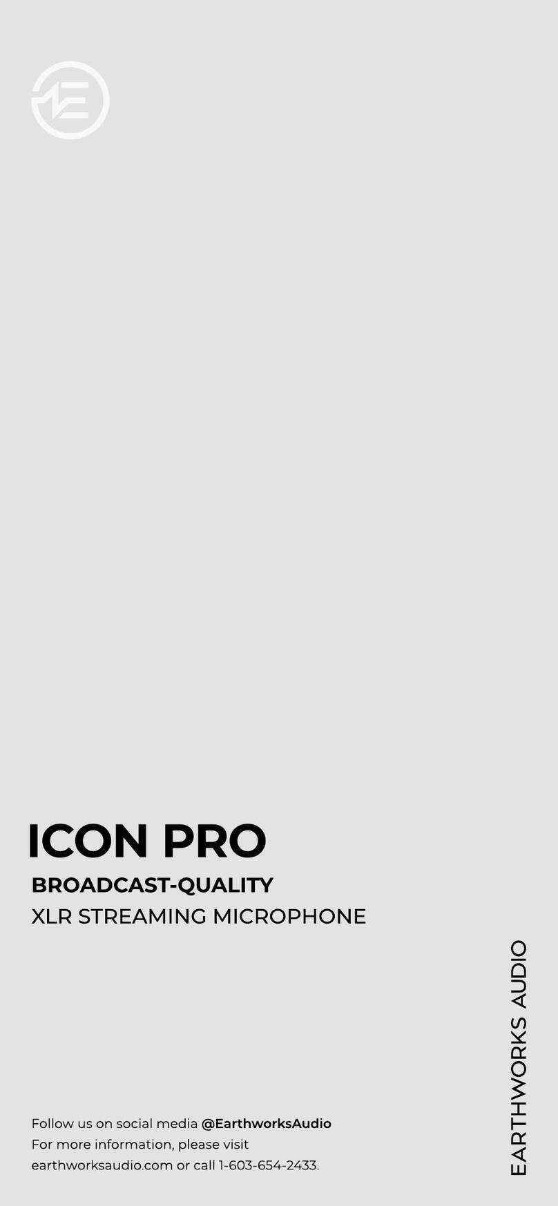Earthworks Audio ICON PRO manual