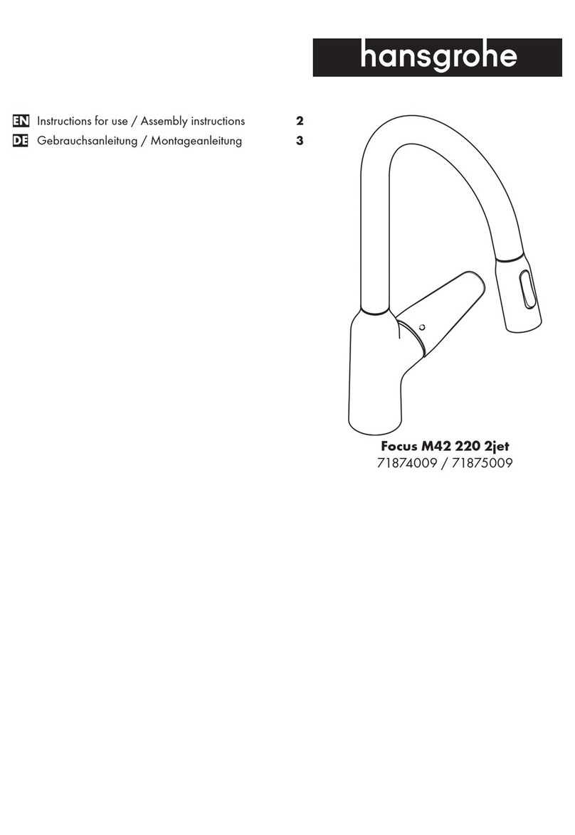 Hans Grohe Focus M42 220 2jet 71874009 Manual Hans Grohe Focus M42 220 2jet 71874009 Manual