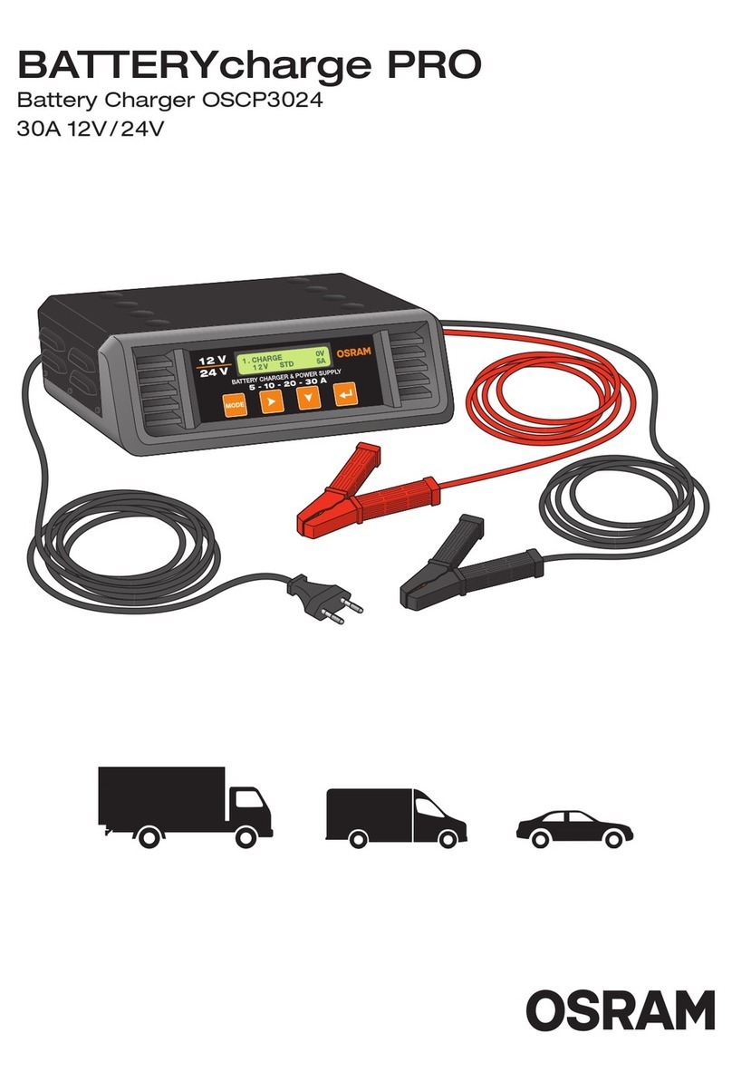 Osram BATTERYcharge PRO OSCP3024 manual