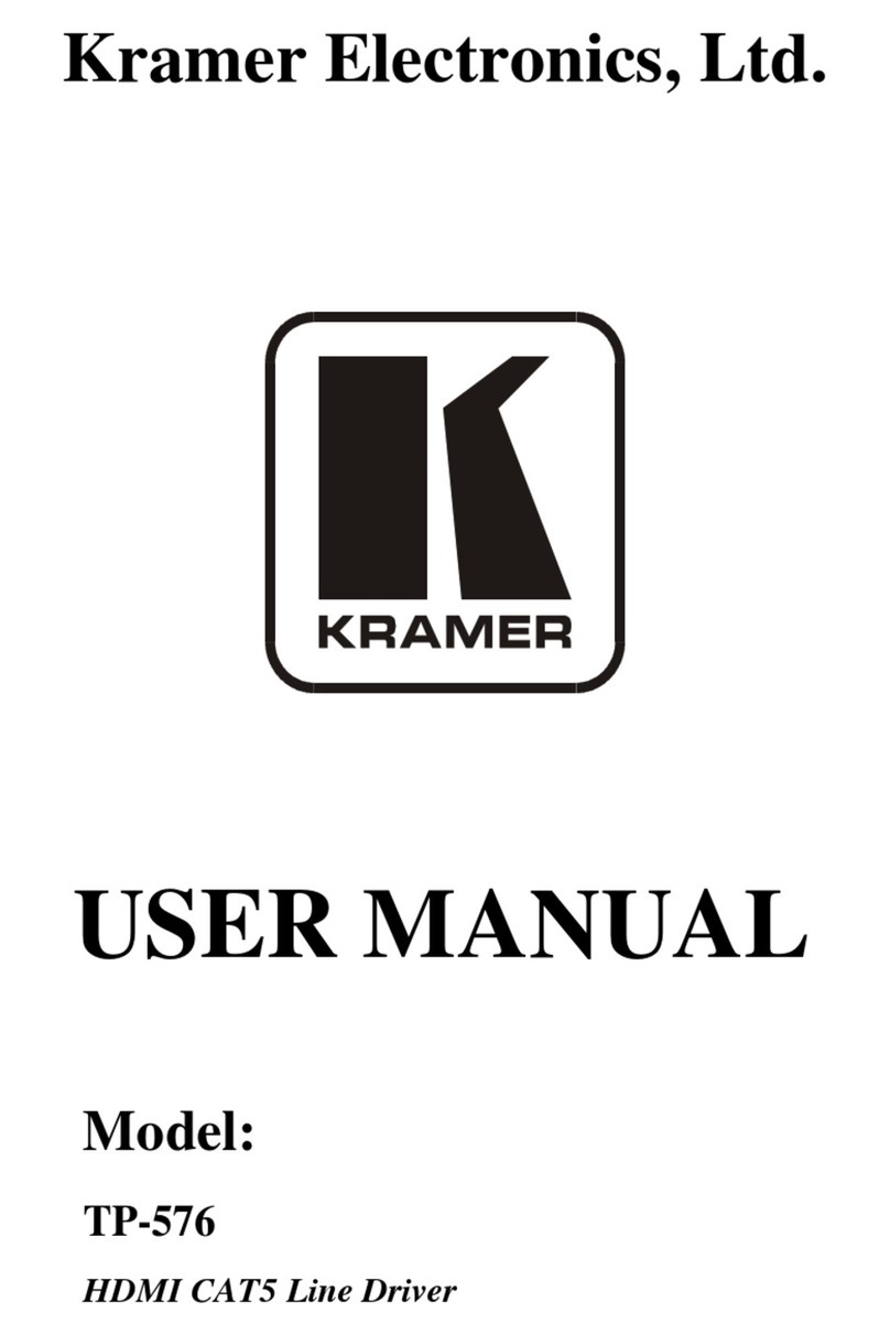Kramer TP-576 User manual