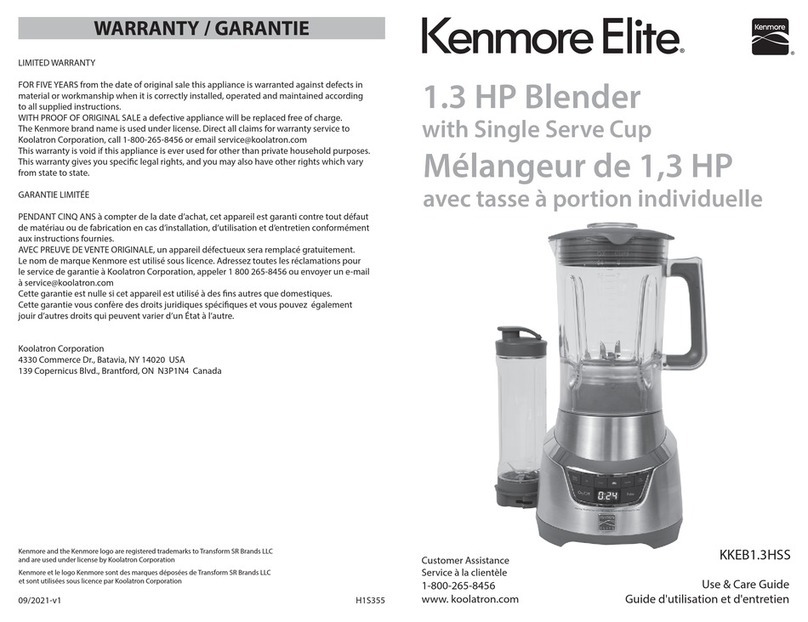 Kenmore KKEB1.3HSS Use & care guide