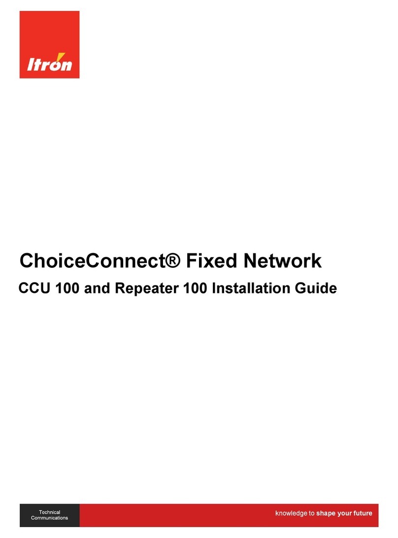 ITRON CCU 100 installation guide ITRON CCU 100 installation guide