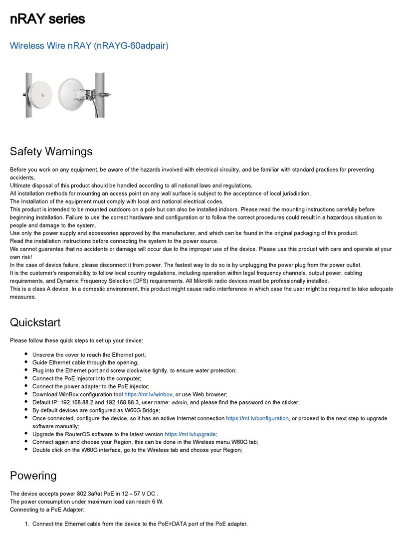 MikroTik nRAY Series User manual