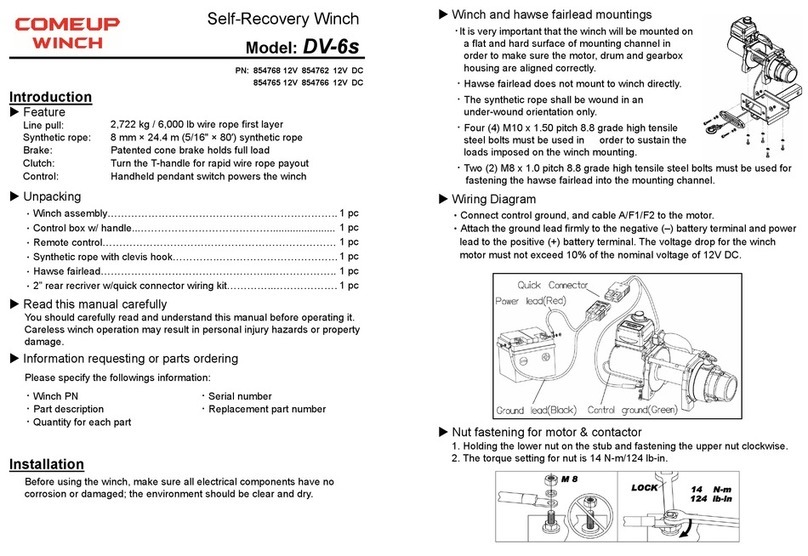 Come.up Winch DV-6s manual