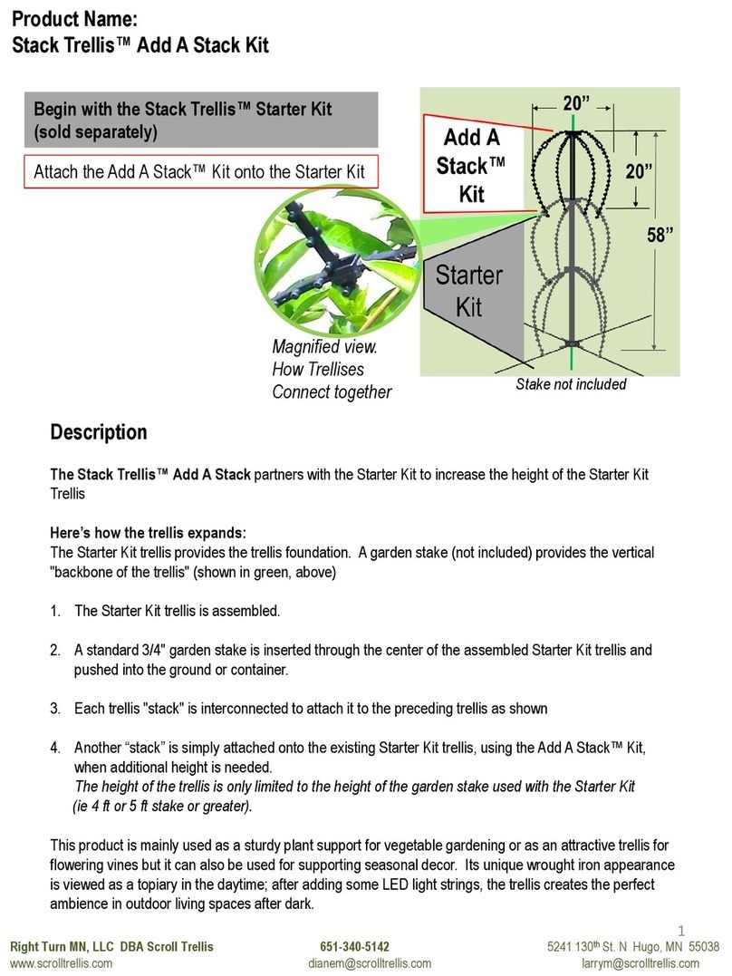 Scroll Trellis Stack Trellis Add A Stack Kit User manual