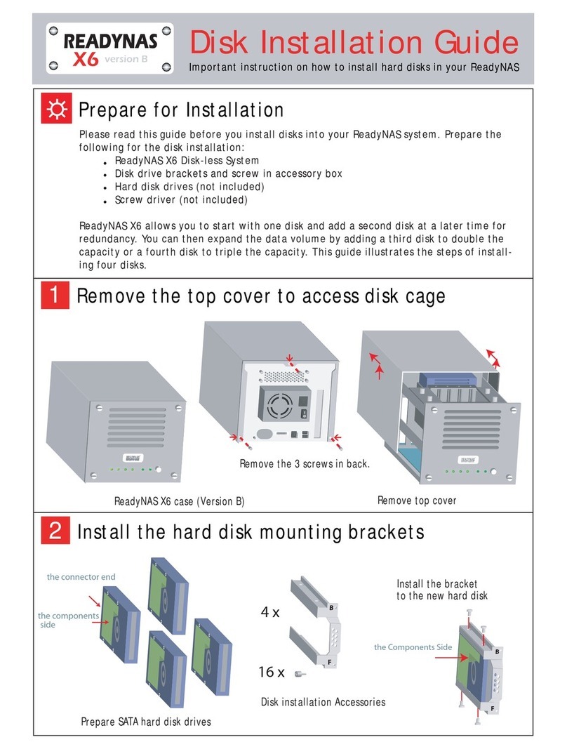 Infrant Technologies READYNAS X6 installation guide