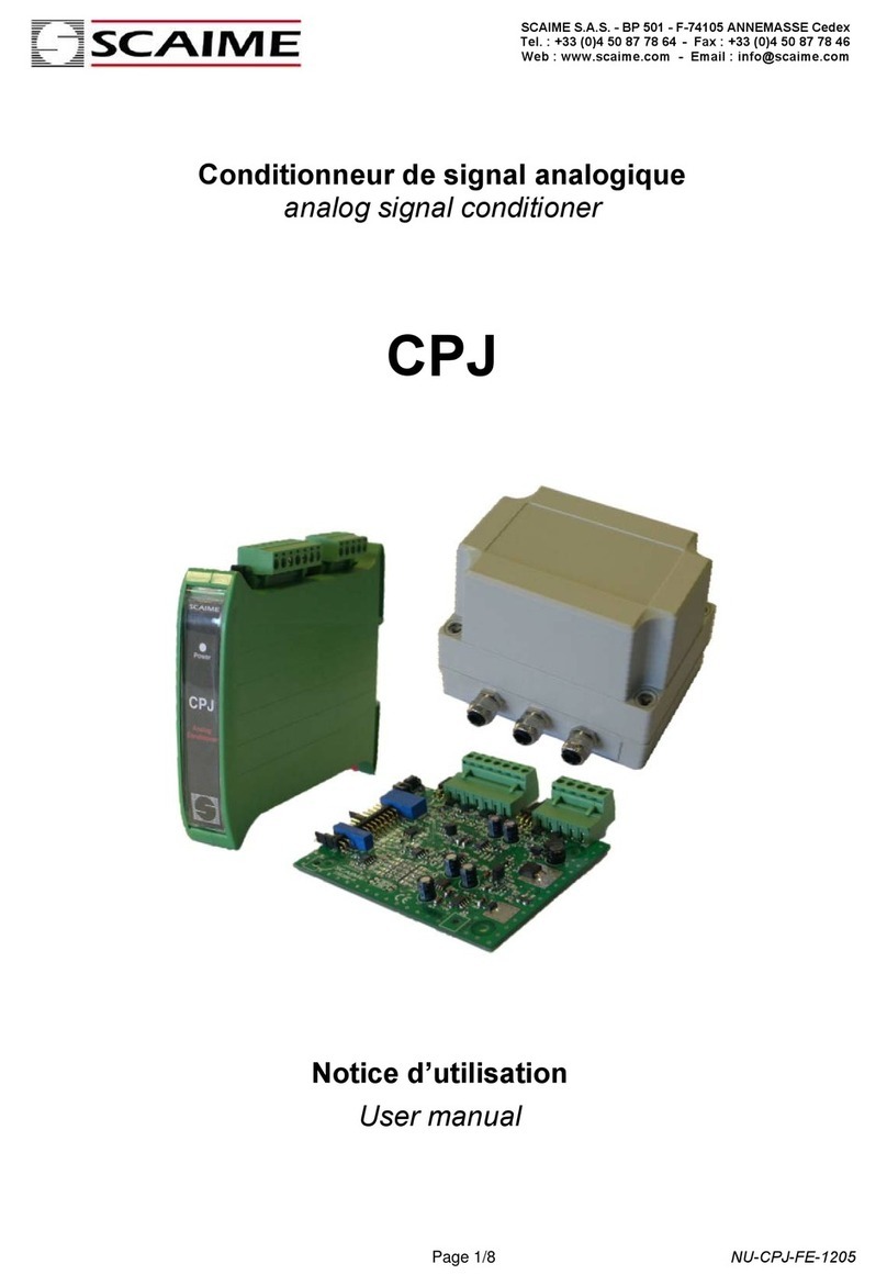 Scaime CPJ User manual