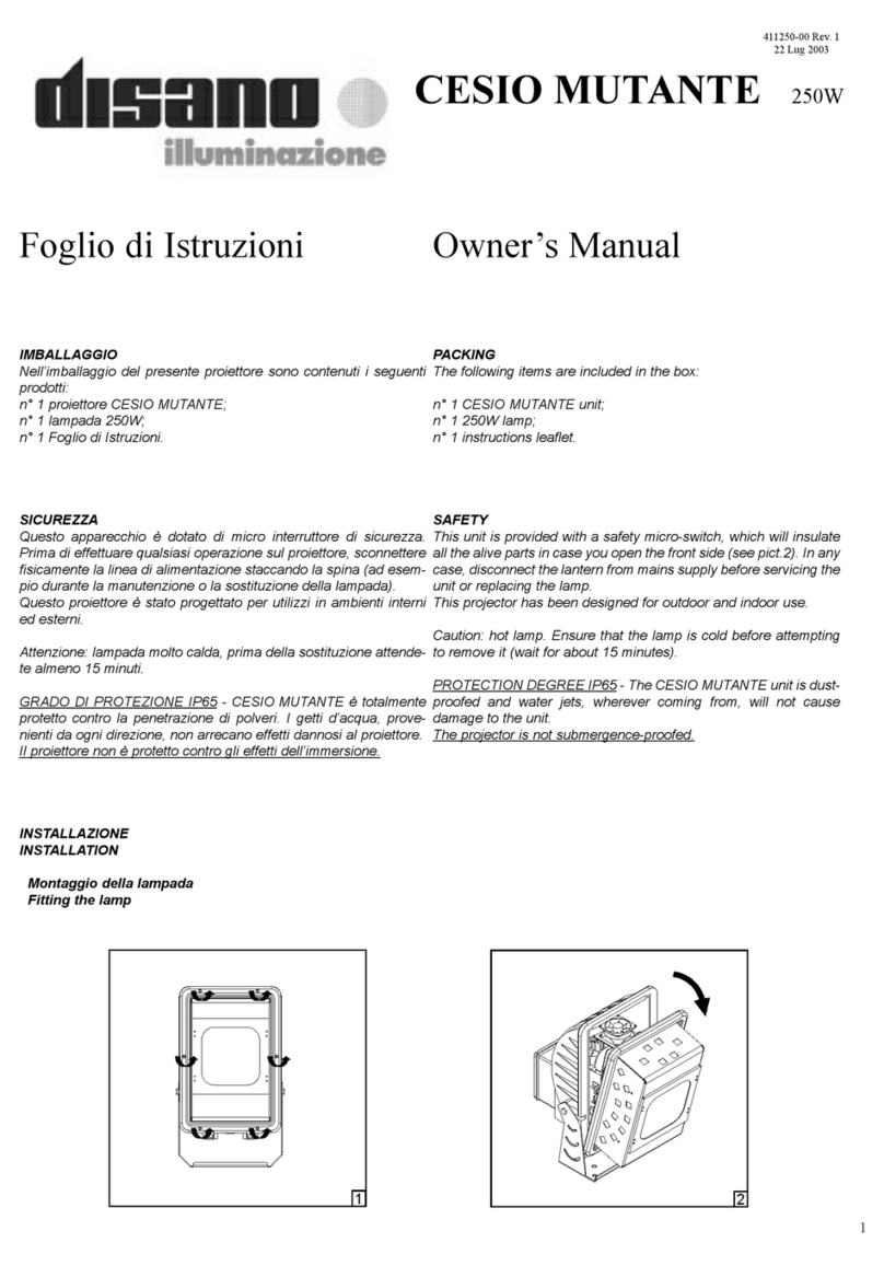 disano Cesio Mutante owner's manual