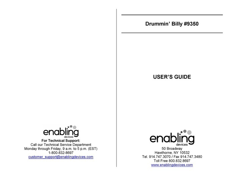 Enabling Devices Drummin' Billy 9350 User manual Enabling Devices Drummin' Billy 9350 User manual