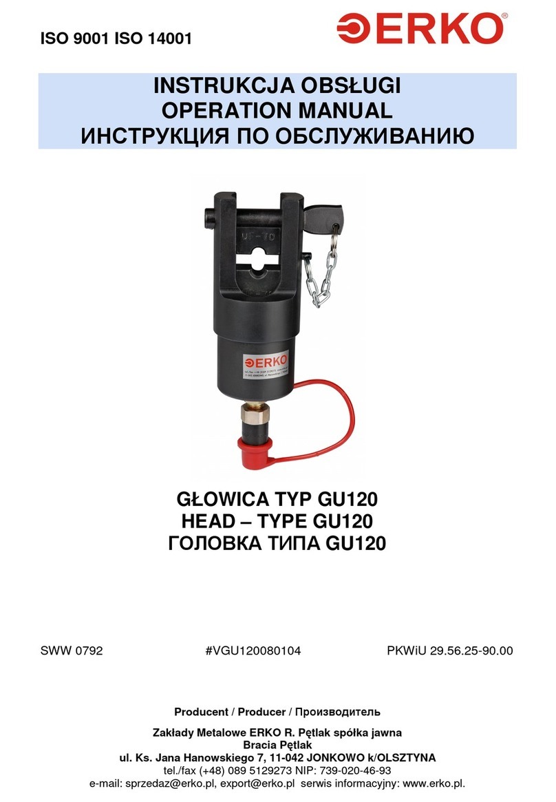 ERKO GU120 Operation manual