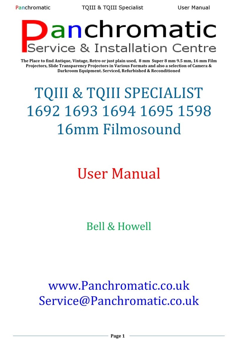 Bell and Howell TQIII User manual Bell and Howell TQIII User manual