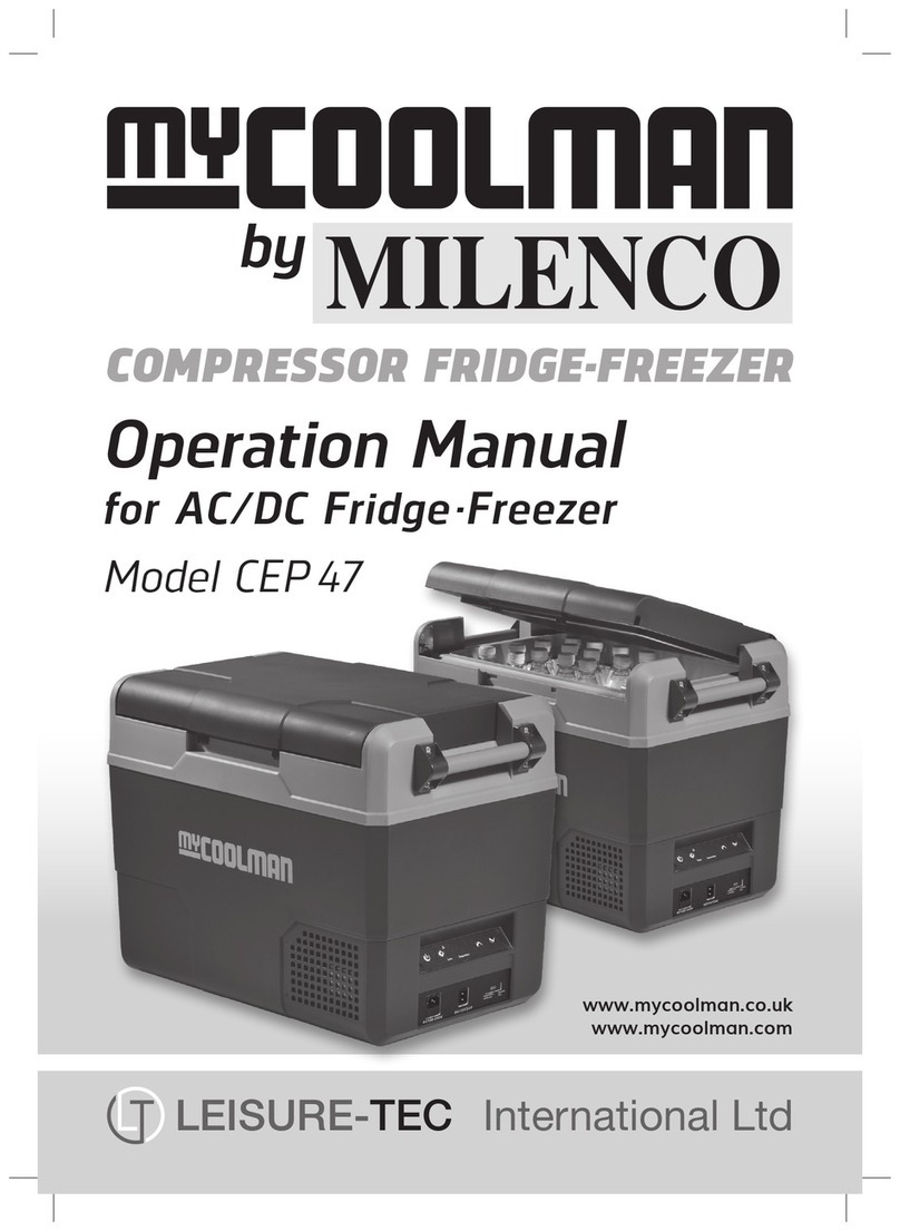 Milenco MYCOOLMAN CEP 47 Operation manual